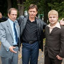 Павел Майков на съемках фильма "Икра"