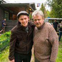 На съемках фильма "Лапси"