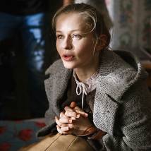 Юлия Пересильд на съемках фильма "Петербург. Любовь. До востребования"