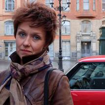 Наталья Бурмистрова на съемках фильма "Петербург. Любовь. До востребования"