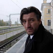 Александр Устюгов на съемках фильма "Петербург. Любовь. До востребования"