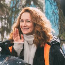 Виктория Исакова на съемках фильма "Эпидемия"