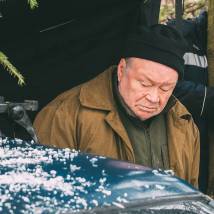 Юрий Кузнецов на съемках фильма "Эпидемия"
