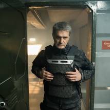 Константин Лавроненко на съемках фильма "Аванпост"
