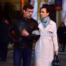 Олег Чернов, Наталья Высочанская на съемках сериала "Инспектор Купер. Невидимый враг"