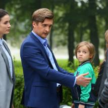 Дмитрий Пчела, Стефан Отто, Елена Вожакина на съемках сериала "Лабиринты"
