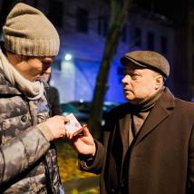 Вячеслав Аркунов на съемках фильма "Чужая"