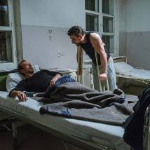 Владимир Машков, Александр Устюгов на съемках фильма "Налет 2" (© фото: предоставлено Первым каналом)