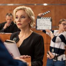 Марина Зудина на съемках сериала "Хорошая жена"