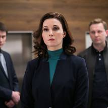 Александра Урсуляк на съемках сериала "Хорошая жена"
