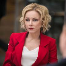 Марина Зудина на съемках сериала "Хорошая жена"