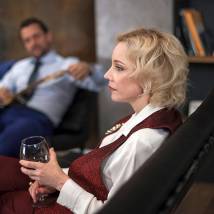 Марина Зудина на съемках сериала "Хорошая жена"
