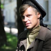 Александр Головин на съемках сериала "Ростов"