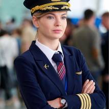 Наталья Бардо на съемках сериала "Улетный экипаж. Второй сезон"