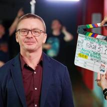 Владимир Сычев на съемках сериала "Улетный экипаж. Второй сезон"