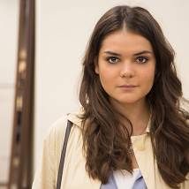 Полина Лазарева на съемках сериала "Дипломат"