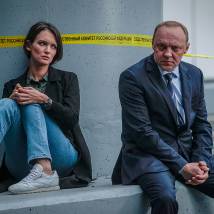 Виталий Кищенко, Паулина Андреева на съемках сериала "Метод 2" (© фото: предоставлено Первым каналом)