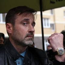 Алексей Матошин на съемках сериала "Черная лестница"