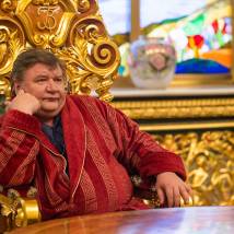 Роман Мадянов на съемках сериала "Домашний арест"