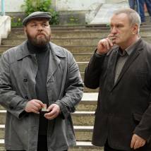 Александр Балуев на съемках сериала "Золото Лагина"