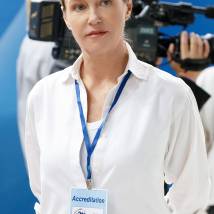 Ирина Розанова на съемках сериала "Мамы чемпионов"