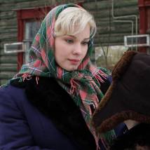 Полина Сыркина на съемках фильма "Декабристка"