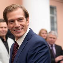 Петар Зекавица на съемках сериала "Живая мина"