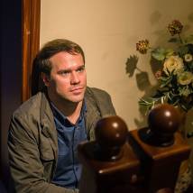 Алексей Морозов на съемках сериала "Поселенцы"