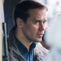 Алексей Морозов на съемках сериала "Поселенцы"