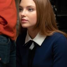 Алина Булынко на съемках сериала "Филатов"