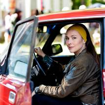 Елена Панова на съемках сериала "Челночницы. Продолжение"