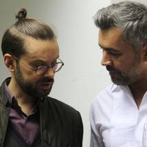 Артем Семакин на съемках фильма "Три в одном 2"