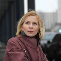 Наталья Рычкова на съемках фильма "Три в одном 3"