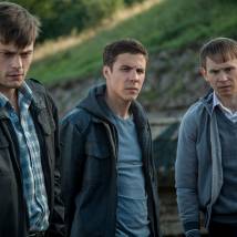 Александр Ляпин на съемках сериала "Тень за спиной"