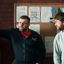 Михаил Пореченков на съемках сериала "Гадалка"