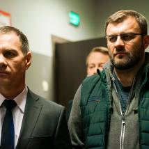 Михаил Пореченков на съемках сериала "Гадалка"