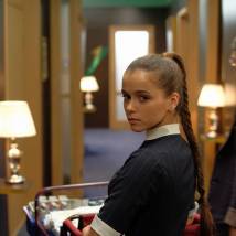 Мила Сивацкая на съемках сериала "Гранд"