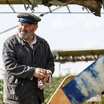 Владимир Ильин на съемках фильма "Пальма"