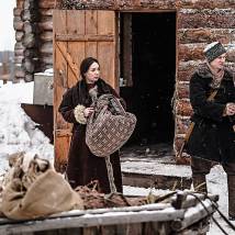 Чулпан Хаматова на съемках фильма "Зулейха открывает глаза"