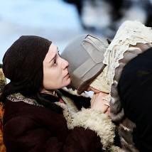 Чулпан Хаматова на съемках фильма "Зулейха открывает глаза"
