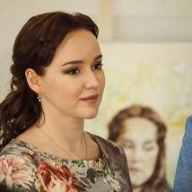 Дарья Щербакова на съемках сериала "Акварели"