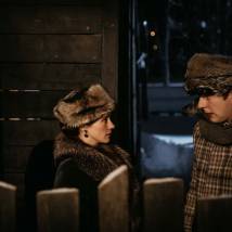 Ольга Лерман на съемках сериала "Тайны госпожи Кирсановой"