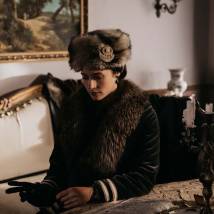 Ольга Лерман на съемках сериала "Тайны госпожи Кирсановой"