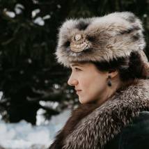Ольга Лерман на съемках сериала "Тайны госпожи Кирсановой"