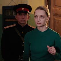 Екатерина Вилкова на съемках сериала "Шифр"