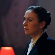 Елена Панова на съемках сериала "Шифр"