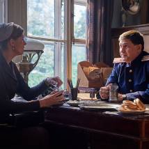 Сергей Пускепалис, Марьяна Спивак на съемках сериала "Шифр"