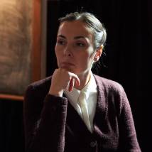Елена Панова на съемках сериала "Шифр"