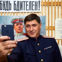 Сергей Пускепалис на съемках сериала "Шифр"