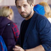Роман Маякин на съемках сериала "Психологини. Второй сезон"